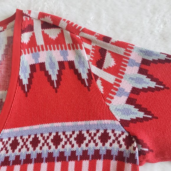 VICTORIA'S SECRET Pullover Multicolor V Neck Sweater SZ XL - Picture 8 of 15